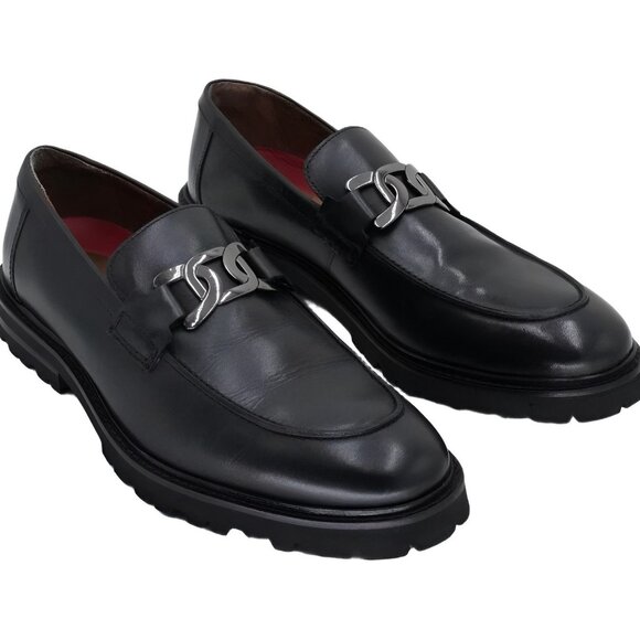 Stacy Adams Hale Moc Toe Bit Loafer Black 11M